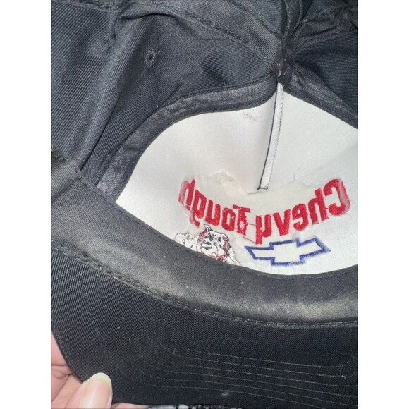VTG Chevy Tough Anytime Baby Snapback Hat Cap Chevrolet Bulldog Faded Distressed - Picture 7 of 13
